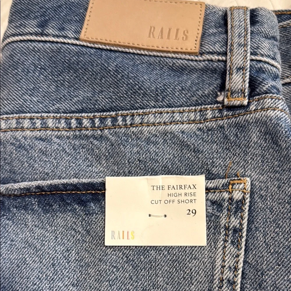 Rails High Rise Cut off Denim Shorts size 29 NWT - Picture 10 of 11